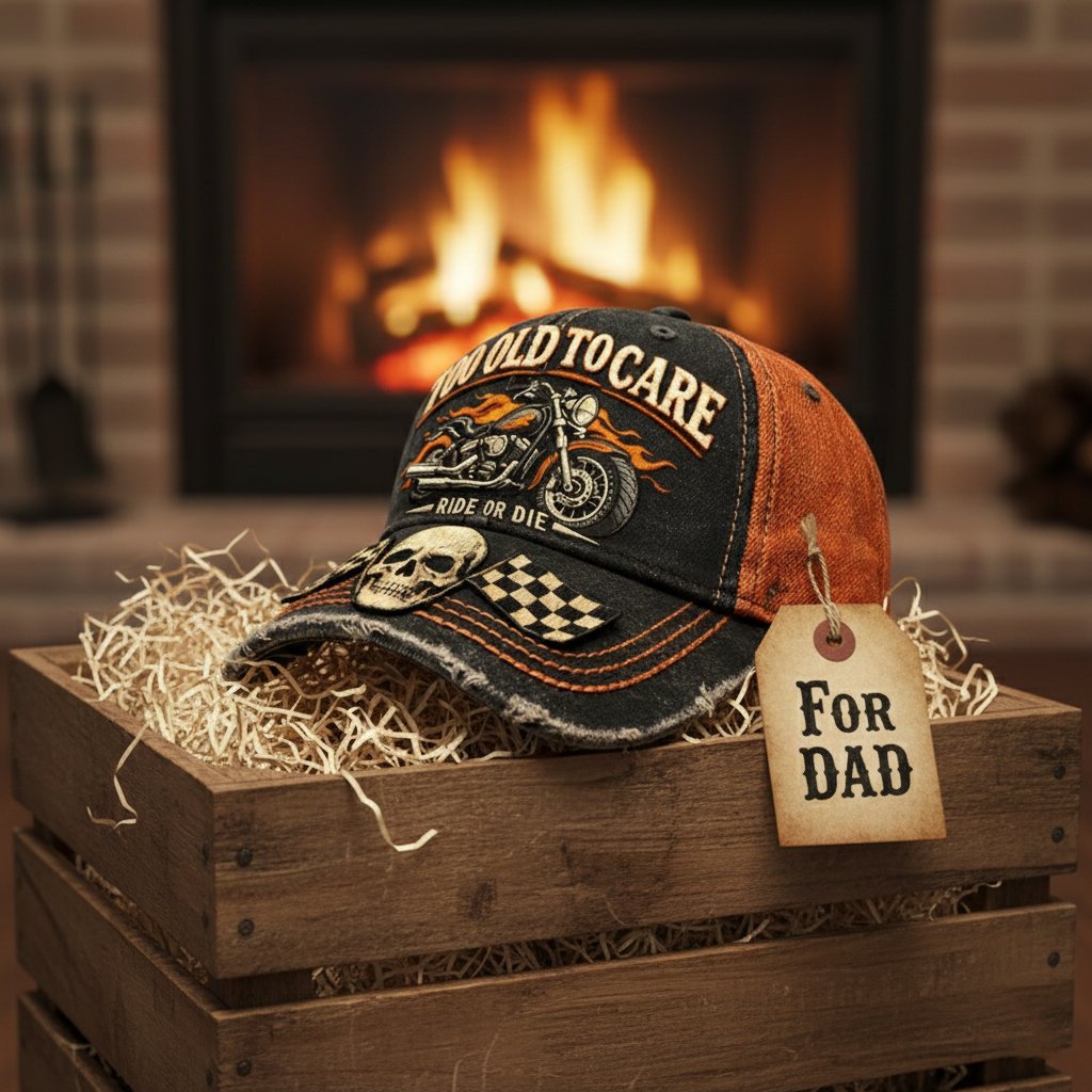 🔥🧢TOO OLD TO CARE · RIDE OR DIE CAP