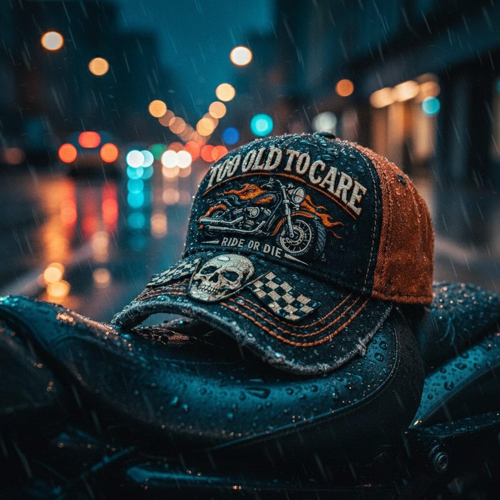 🔥🧢TOO OLD TO CARE · RIDE OR DIE CAP