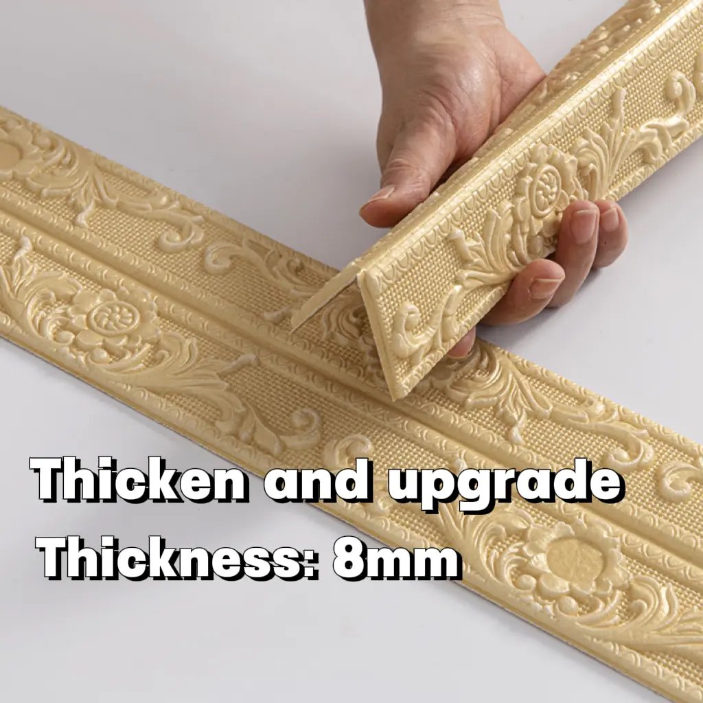 🏡Flexible Peel & Stick Decorative Trim – Wall, Ceiling & Cabinet Molding