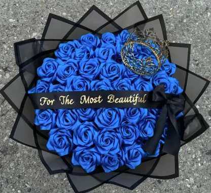 💕100% Handmade from Satin Ribbon — Each Rose Individually Crafted by Hand(Never Wither)