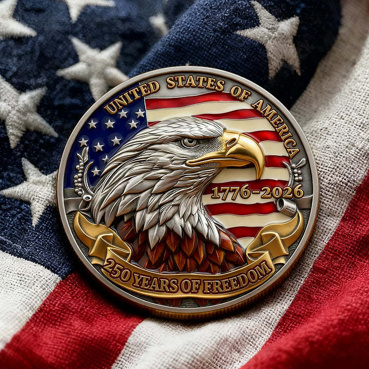 Flash Sale 60% OFF | 250 Years of Freedom Commemorative Coin