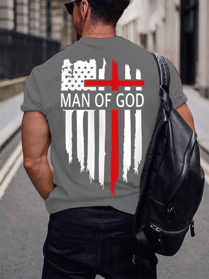 🔥BUY 3 GET 10% OFF🔥Men's Man Of God Casual Cotton Tee