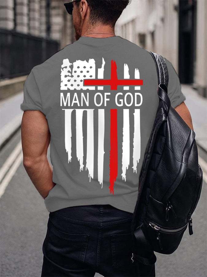 🔥BUY 3 GET 10% OFF🔥Men's Man Of God Casual Cotton Tee