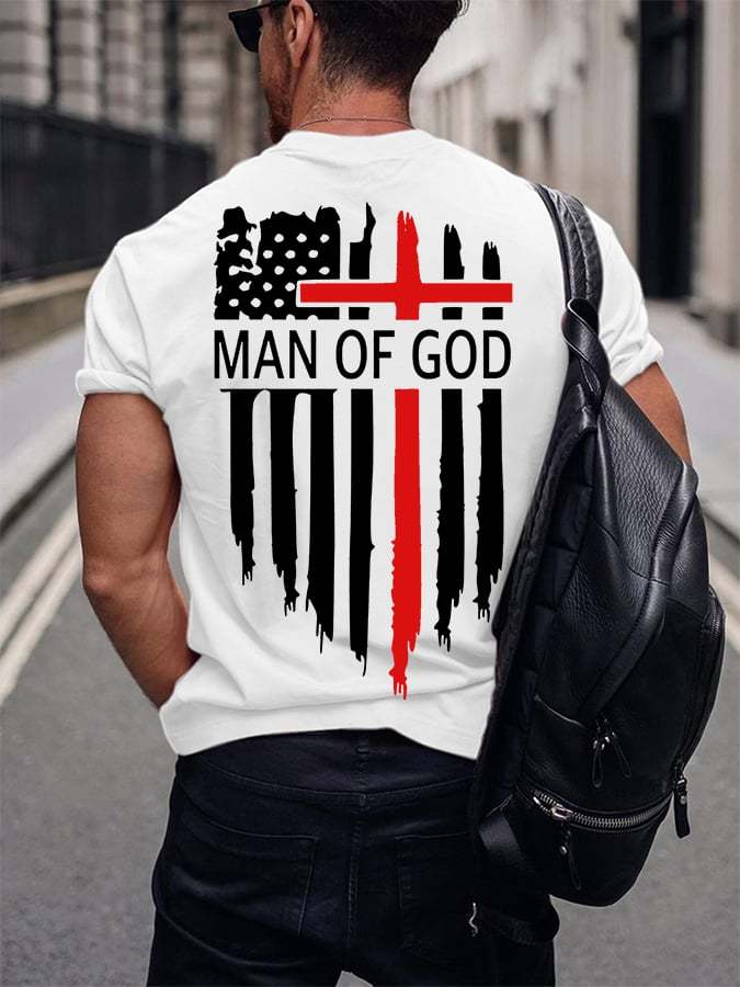 🔥BUY 3 GET 10% OFF🔥Men's Man Of God Casual Cotton Tee