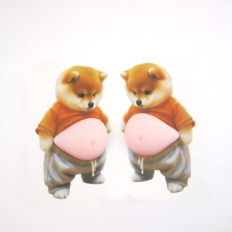 Chubby Shiba Inu Anti-Collision Sticker