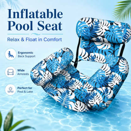 Inflatable Pool Float Lounge Chairs – Heavy Duty Adult Blow-Up Water Noodles