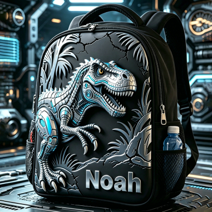 Personalized Kid Mechanical Dinosaur Backpack