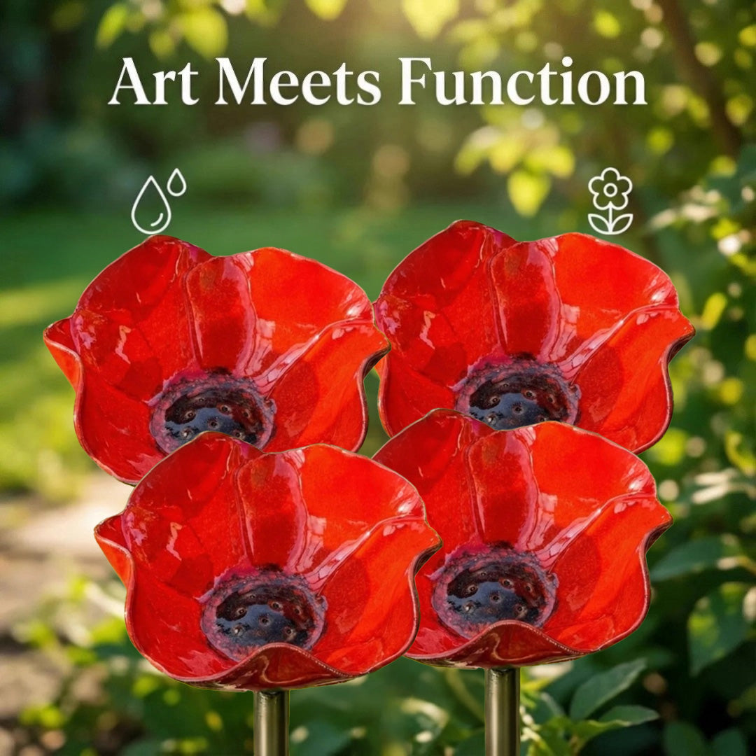 💖🎁2026 Hot Sale--🎁Handmade Metal Flower Garden Stake🐦