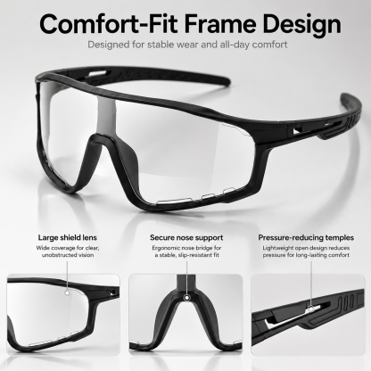 ☀️UV400 Photochromic Polarized Safety Glasses