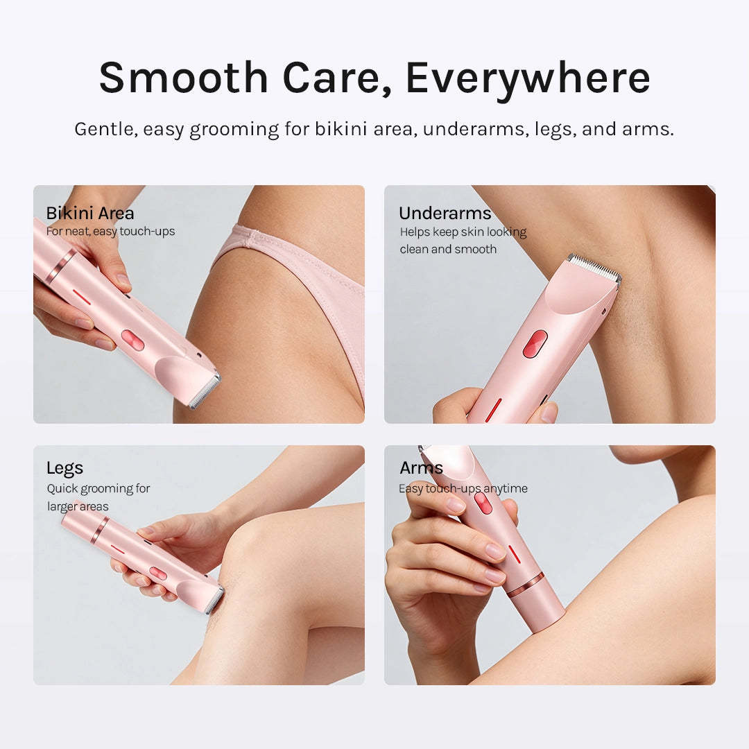 2-in-1 Painless Bikini Hair Trimmer