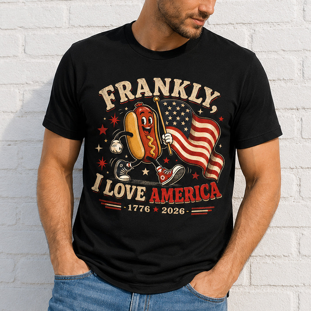 Frankly I Love America Patriotic T-Shirt 