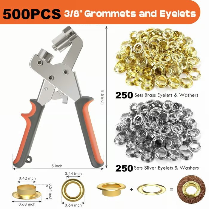 🏆Flash Sale⚡ 50K+ SOLD! Almost Gone-💥🔥✨Grommet Tool Kit