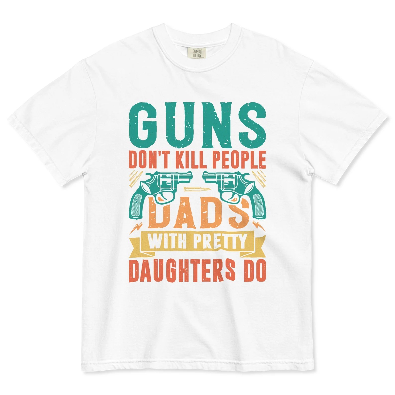 🔥Last Day 50% OFF - Guns Don’t People Grandpas With Pretty Granddaughters Do T-Shirt