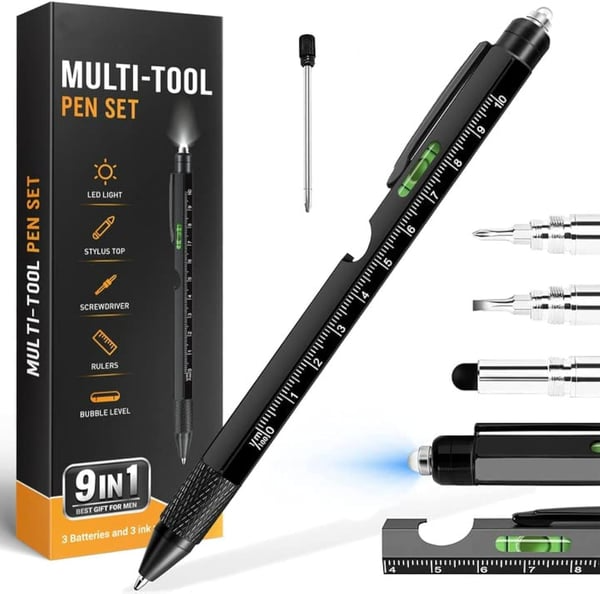 All-in-One Capacitive Stylus Tool Pen – LED Light, Opener, Ballpoint & More
