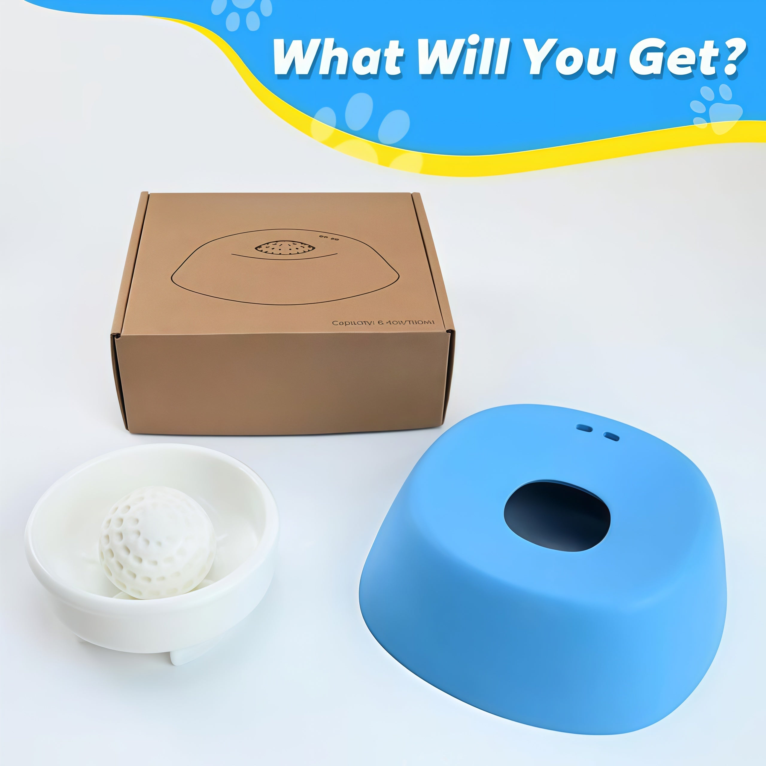Slow Feeder Dog Bowls for Liquid Treat, Anti-Slip Bone Broth Dog Lick Bowl