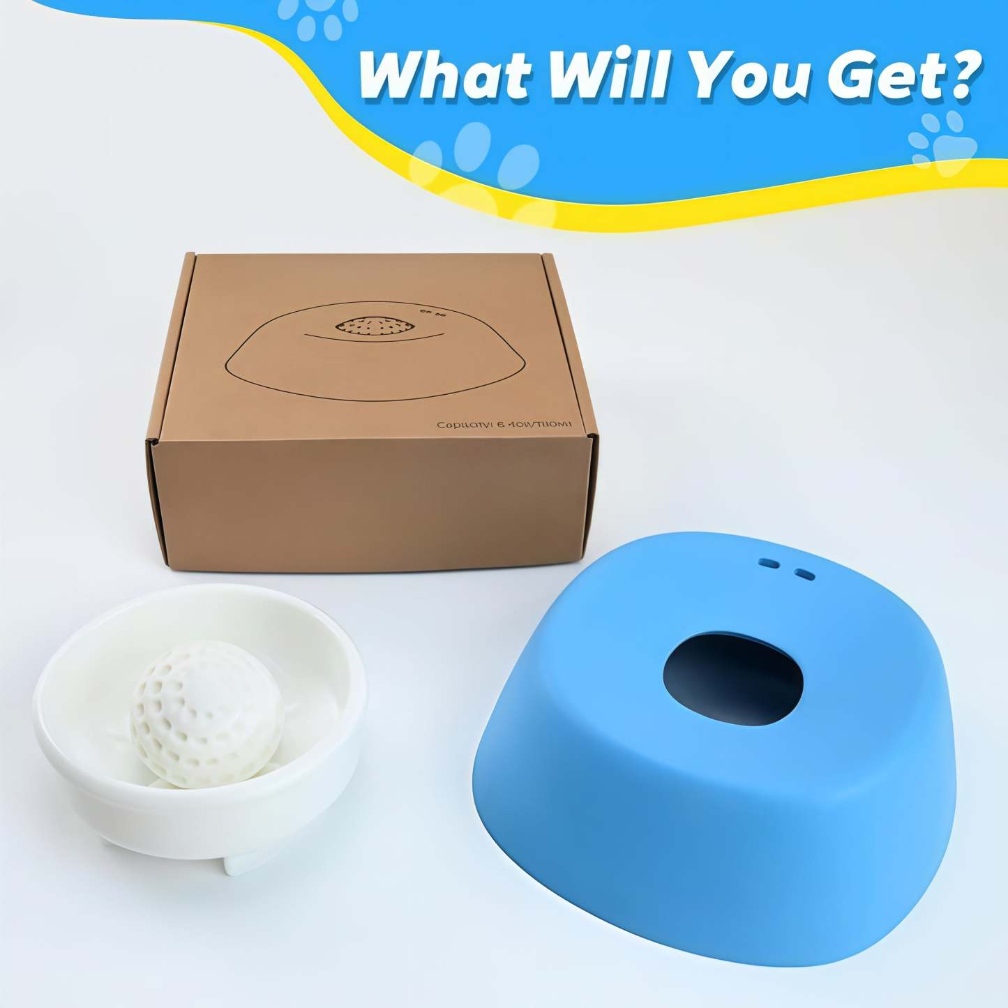 Slow Feeder Dog Bowls for Liquid Treat, Anti-Slip Bone Broth Dog Lick Bowl