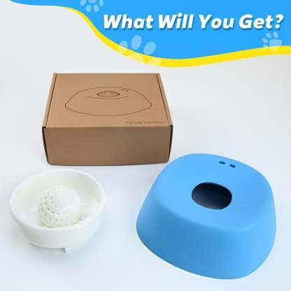 Slow Feeder Dog Bowls for Liquid Treat, Anti-Slip Bone Broth Dog Lick Bowl