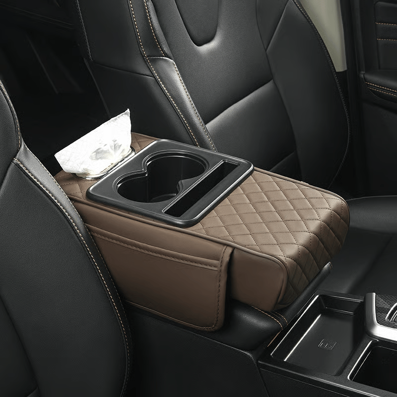 Christmas Early Discount 50%, Multifunctional PU Leather Car Armrest Box Mat