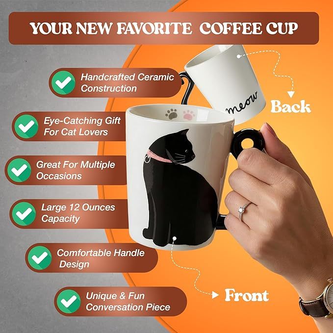 Black Cat Coffee Mug