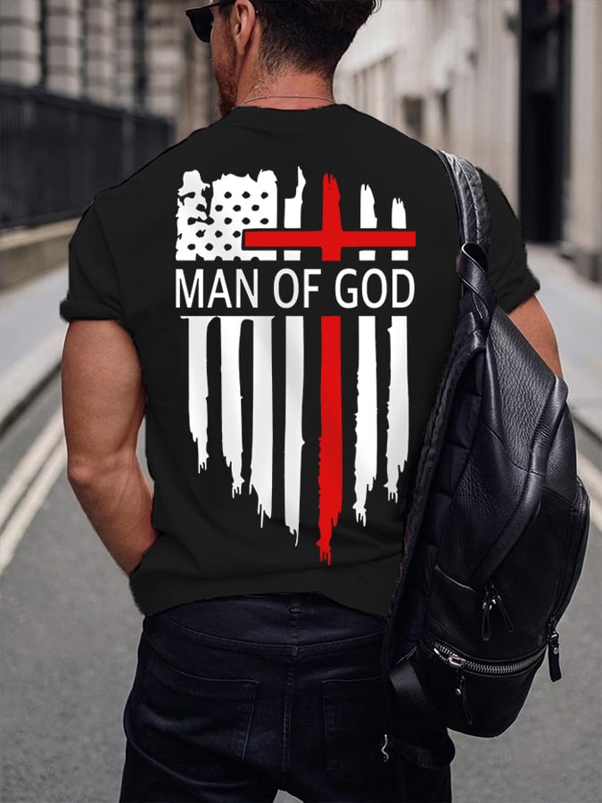 🔥BUY 3 GET 10% OFF🔥Men's Man Of God Casual Cotton Tee