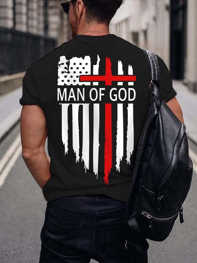 🔥BUY 3 GET 10% OFF🔥Men's Man Of God Casual Cotton Tee