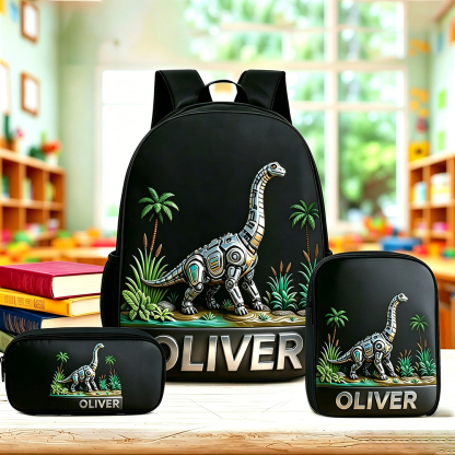 Personalized Kid Mechanical Dinosaur Backpack