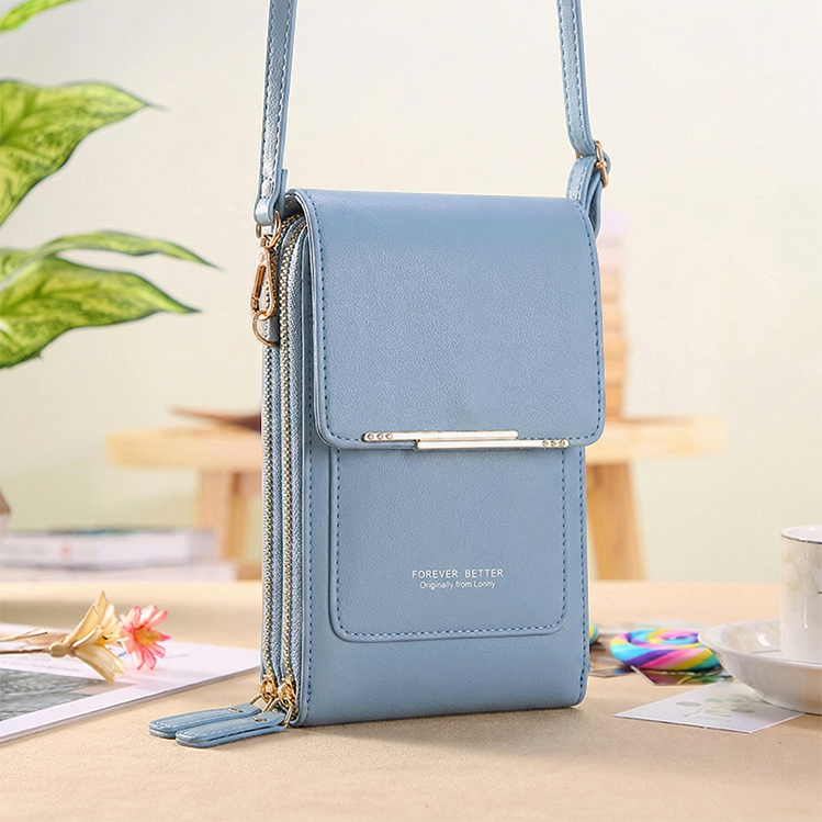 Simple And Elegant Women's Touchscreen Crossbody Phone Wallet