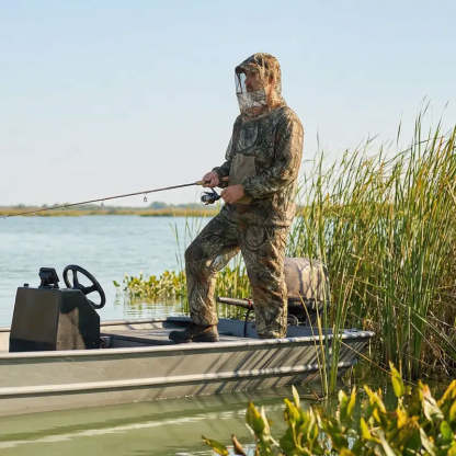 Camouflage Mosquito Hunting Suit – Breathable Bug Protection for Hunting & Outdoor Use