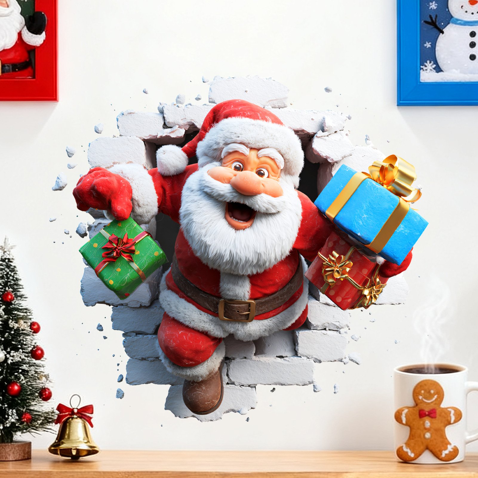 🎁🎄Christmas Sale 49%🎅Fun Santa Claus Magic Wall Stickers