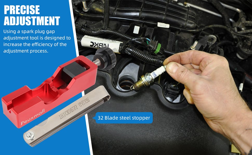 🛠️Spark Plug Gap Tool with Feeler Gauge