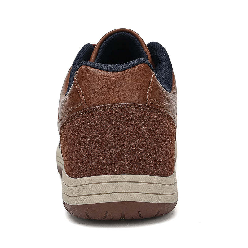 Men's Genuine Leather Walking Shoes - Maximum Support, Wide Toe Box with Arch Support