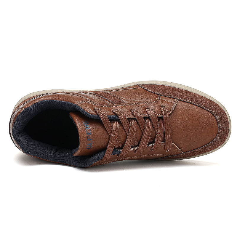 Men's Genuine Leather Walking Shoes - Maximum Support, Wide Toe Box with Arch Support