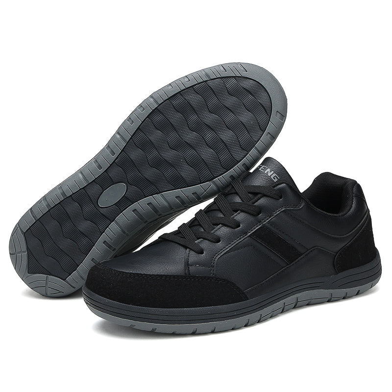 Men's Genuine Leather Walking Shoes - Maximum Support, Wide Toe Box with Arch Support