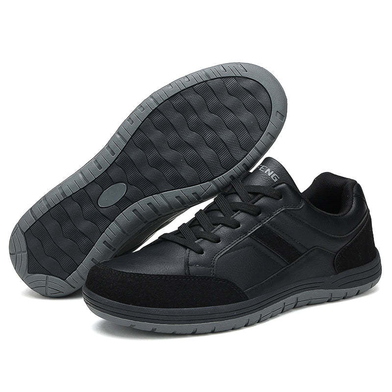 Men's Genuine Leather Walking Shoes - Maximum Support, Wide Toe Box with Arch Support