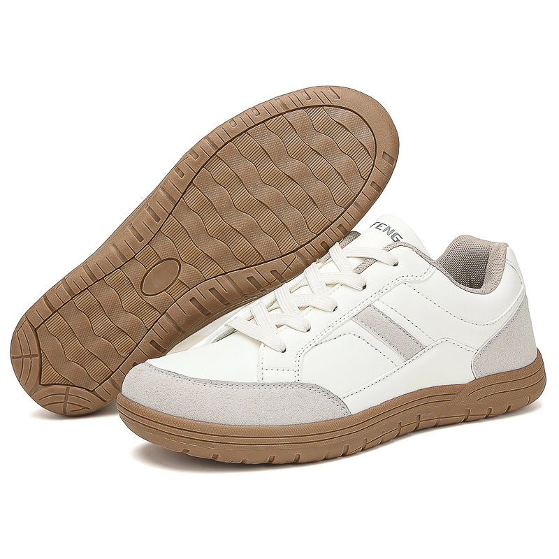 Men's Genuine Leather Walking Shoes - Maximum Support, Wide Toe Box with Arch Support