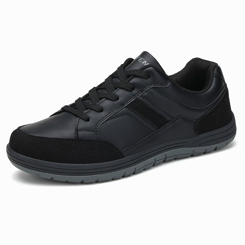 Men's Genuine Leather Walking Shoes - Maximum Support, Wide Toe Box with Arch Support
