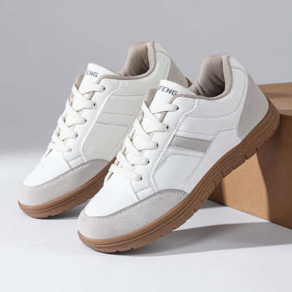 Men's Genuine Leather Walking Shoes - Maximum Support, Wide Toe Box with Arch Support