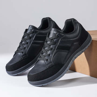 Men's Genuine Leather Walking Shoes - Maximum Support, Wide Toe Box with Arch Support