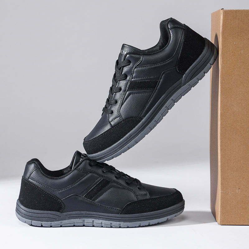 Men's Genuine Leather Walking Shoes - Maximum Support, Wide Toe Box with Arch Support