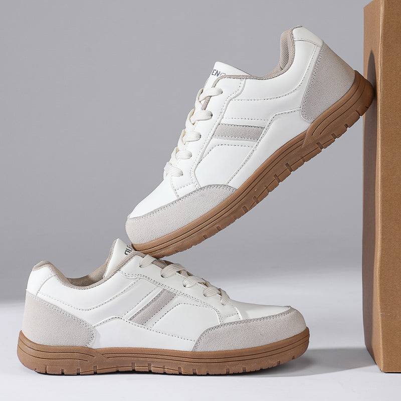 Men's Genuine Leather Walking Shoes - Maximum Support, Wide Toe Box with Arch Support