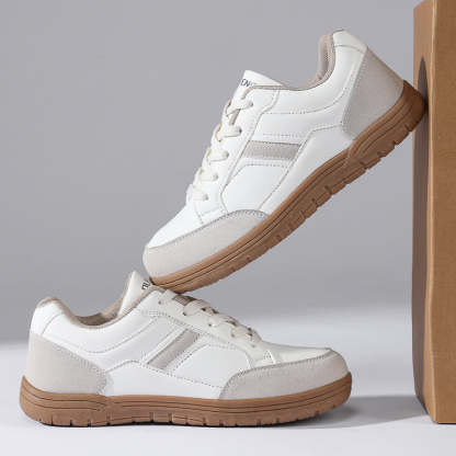 Men's Genuine Leather Walking Shoes - Maximum Support, Wide Toe Box with Arch Support