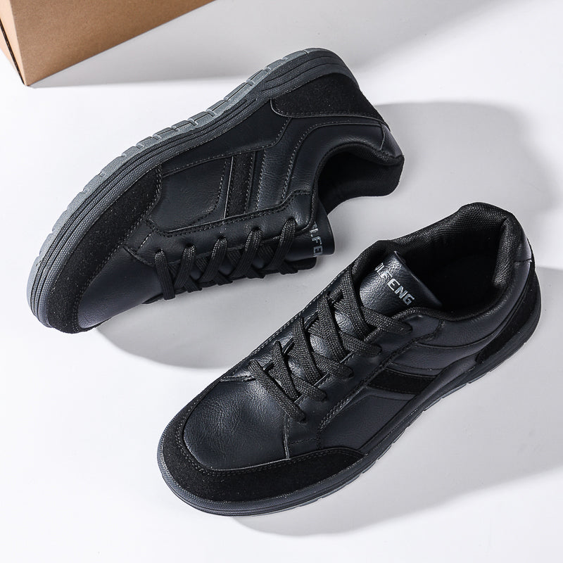 Men's Genuine Leather Walking Shoes - Maximum Support, Wide Toe Box with Arch Support