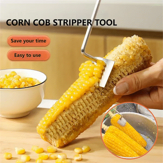 Long Handle Stainless Steel Corn Stripping Tool