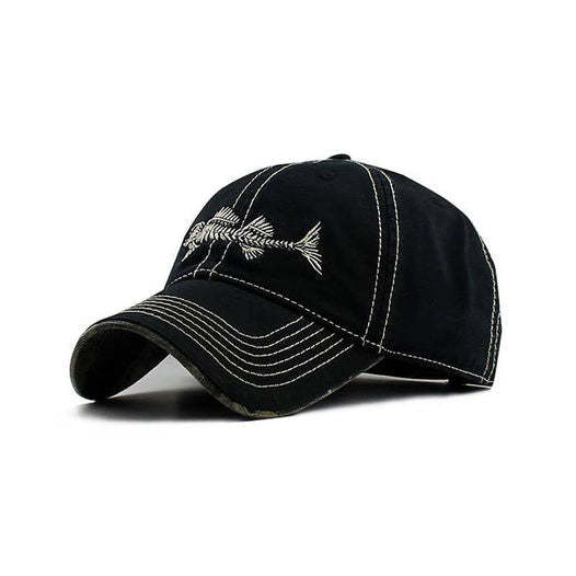 Reel Style 100% Cotton Fishbone Cap