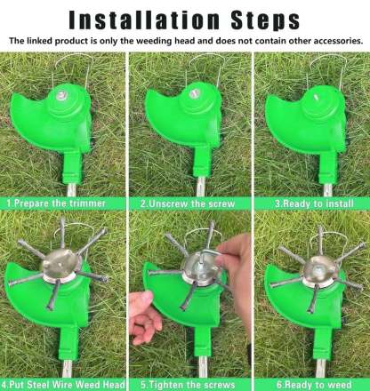 Universal Steel Wire Trimmer Head Replacement