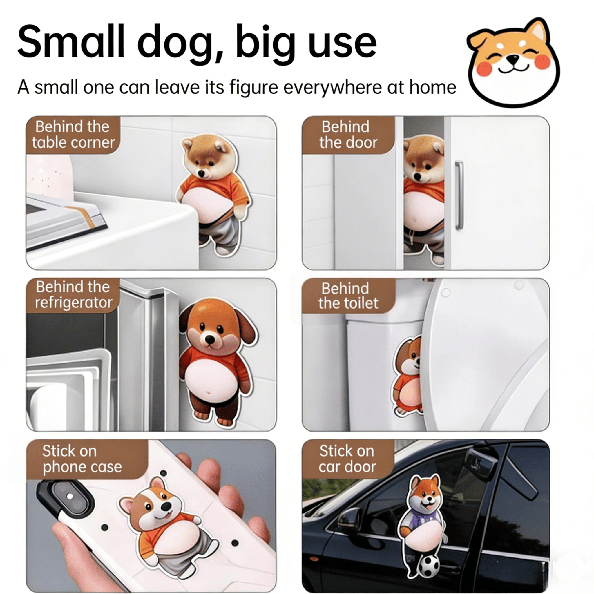 Chubby Shiba Inu Anti-Collision Sticker