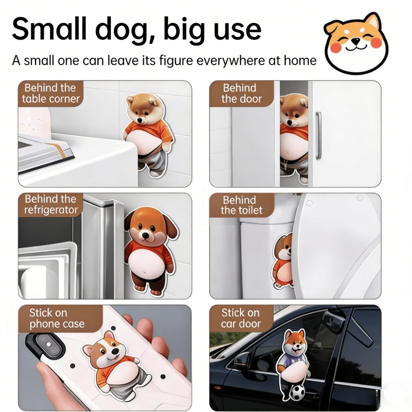 Chubby Shiba Inu Anti-Collision Sticker