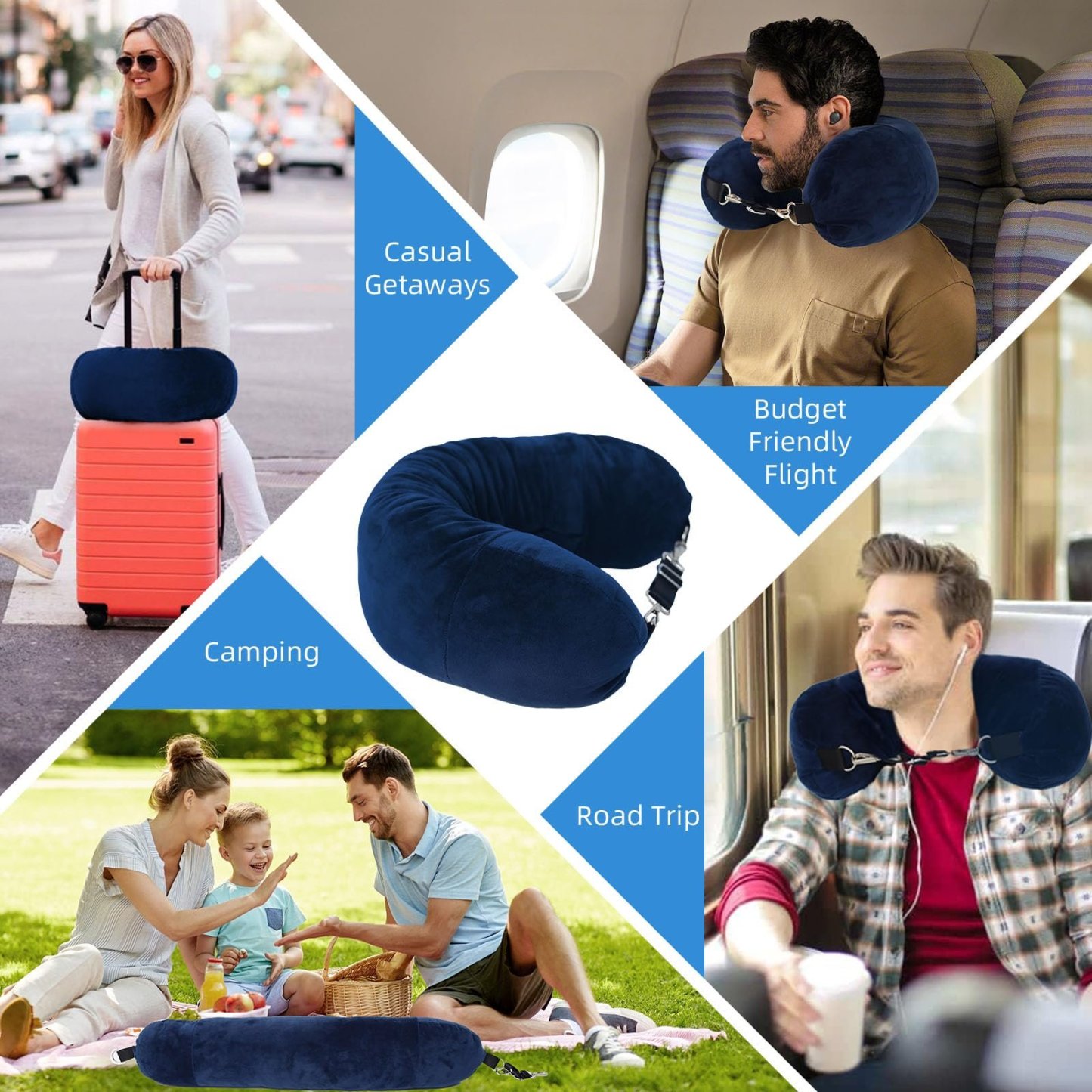 🏆Flash Sale⚡ 50K+ SOLD! Almost Gone💥Stuffable Travel Neck Pillow