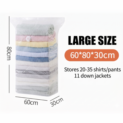 No-Pump Large Vacuum Storage Compression Bags