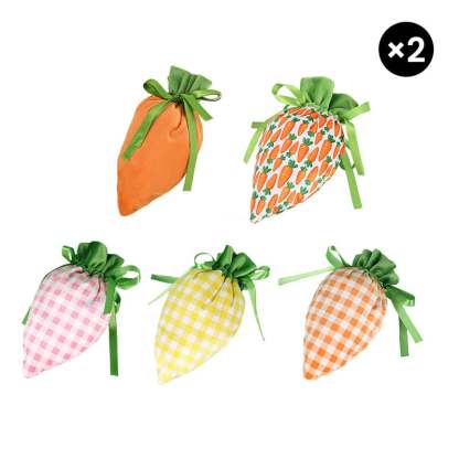 Easter Bunny Carrot Treat Bags – Festive Candy & Gift Party Favor Pouches